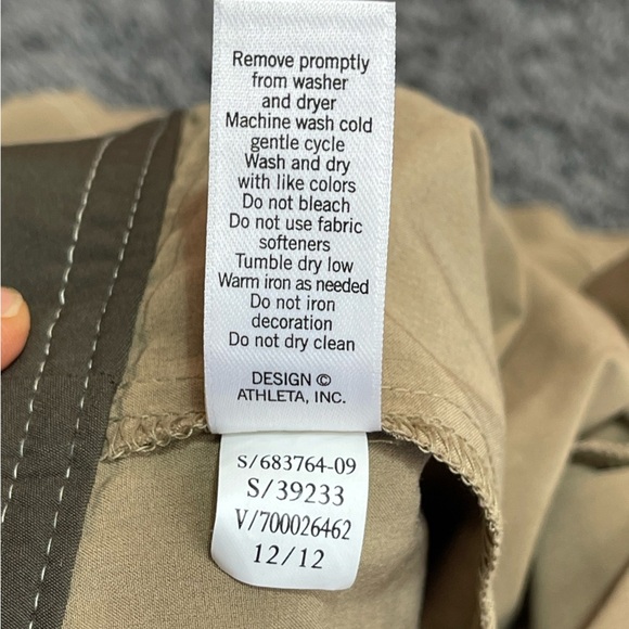 Athleta tan whatever pleated skort shorts skirt woman’s size 6 - Picture 10 of 15